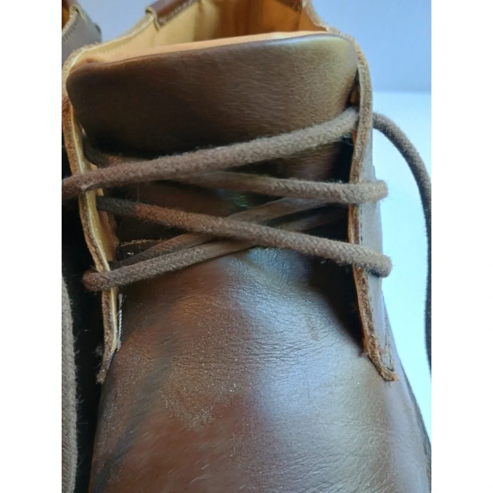 Kenneth Cole New York Real Deal Crazy Horse Brown Chukka‎ Boots Shoes Youth Sz 2